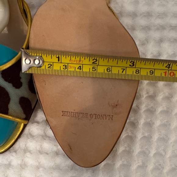 Manolo Blahnik Yellow and Brown Leopard Heels - Picture 10 of 14
